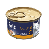 Мокра храна за котки Brit Premium by Nature Cat Mousse - мус с пилешко месо, 85 г
